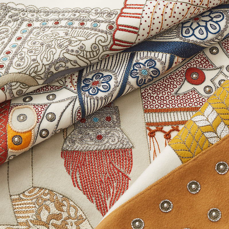 Selle de Dignitaire blanket - Brown | Hermès USA